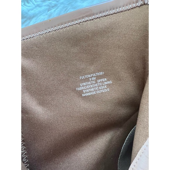 Steve Madden Mid Heel Boots Square Toe -Tan Size 9.5 - Picture 2 of 9